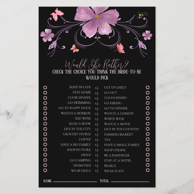 Schmetterlinge würden eher Brautparty spielen (Vorderseite)