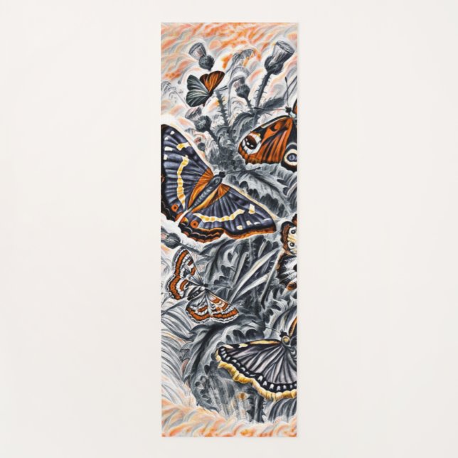 Schmetterlinge Yogamatte (Vorderseite)