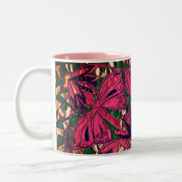 Schmetterlinge Zweifarbige Tasse