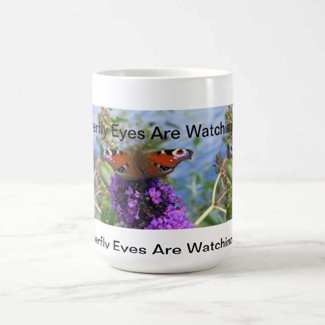 Schmetterlings-Augen passen Sie Tasse auf (Mittel)