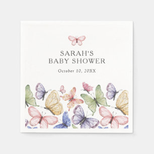 Schmetterlings-Baby-Party Serviette