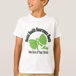 Schmetterlings-Band-Gesundheits-Bewusstseins-Monat T-Shirt