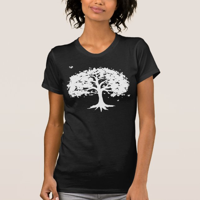 Schmetterlings-Baum, dunkel T-Shirt (Vorderseite)