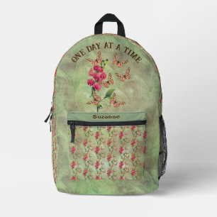 Schmetterlings-Blumen-Inspiration - Ein Tag auf ei Bedruckter Rucksack