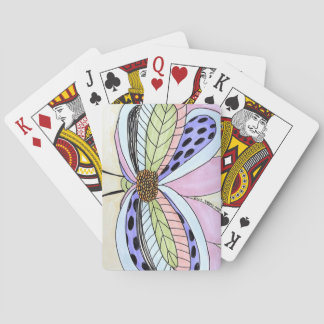 Schmetterlings-Blumen-Leerzeichen Spielkarten