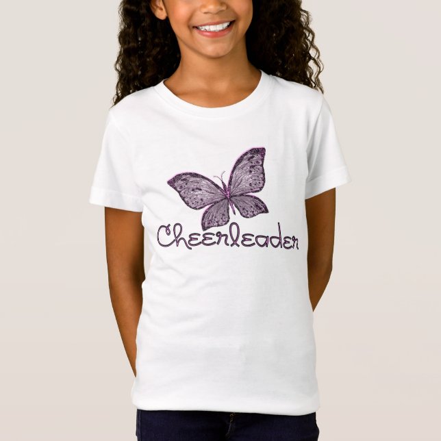 Schmetterlings-Cheerleader T-Shirt (Vorderseite)