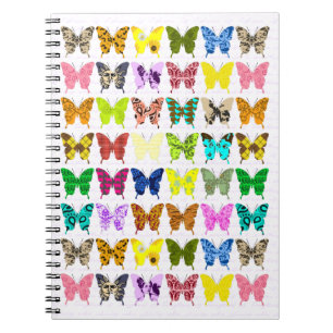 Schmetterlings-Collage Notizblock