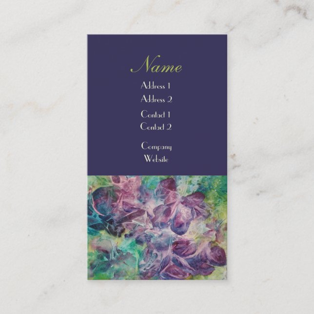 Schmetterlings-Designer-UnternehmensVisitenkarten Visitenkarte (Vorderseite)