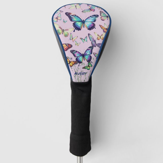 Schmetterlings-Fahrer-Headcover Golf Headcover (Vorderseite)