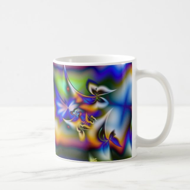 Schmetterlings-Fantasie Tasse (Rechts)