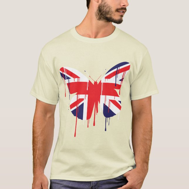 Schmetterlings-Farbe lässt Kinder laufen T-Shirt (Vorderseite)