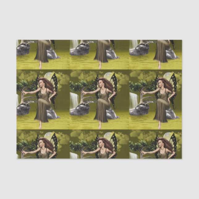 Schmetterlings-Fee Seidenpapier (Vorderseite)