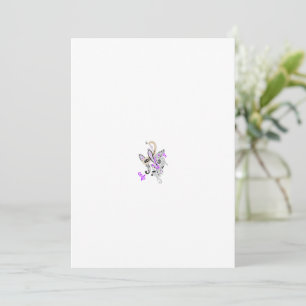 Schmetterlings-Fee-Tattoo-Vektor – Vintage-Blumenk Einladung