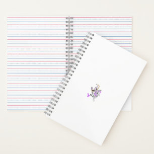 Schmetterlings-Fee-Tattoo-Vektor – Vintage-Blumenk Notizbuch
