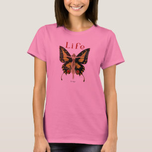 Schmetterlings-Fliegerin-Illustration T-Shirt