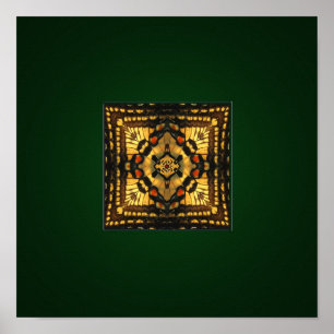 Schmetterlings-Flügel-Kaleidoskop-Druck Poster