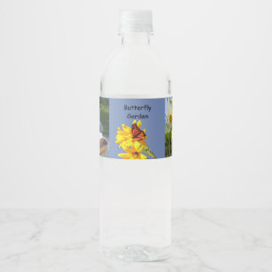 Schmetterlings-Garten Wasserflaschenetikett