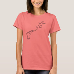 Schmetterlings-Gewehr-T - Shirt-/ErdtagesT - Shirt