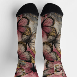 Schmetterlings-Grace-Crew-Socken Socken