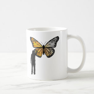 Schmetterlings-Graffiti Lustiger Becher Kaffeetasse