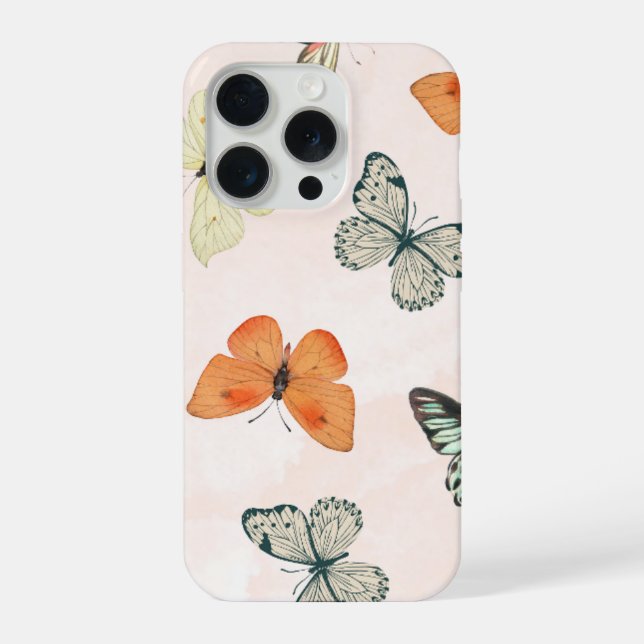 Schmetterlings-Handyhülle Design iPhone Hülle (Rückseite)