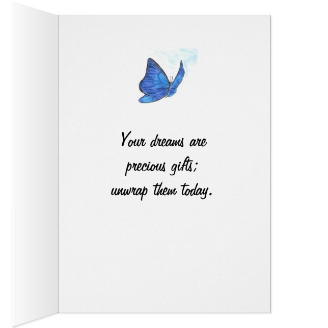 Schmetterlings-Karte (Innen (Rechts))