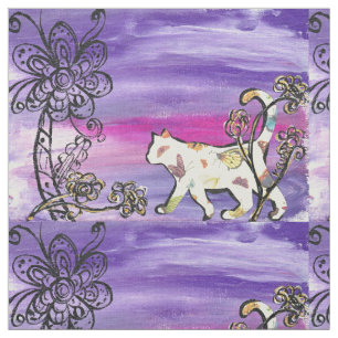 Schmetterlings-Katze Stoff