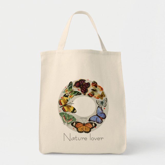 Schmetterlings-Kranz: mehrfarbige Tasche Tinte der (Vorne)