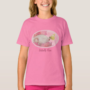 Schmetterlings-Küsse für kleine Mädchen T - Shi T-Shirt