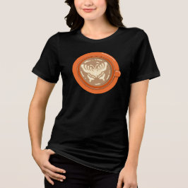 Schmetterlings-Latte Tri-Blend Shirt