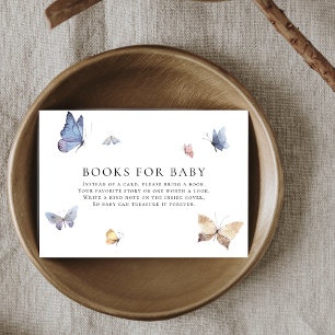 Schmetterlings-Mädchen-Baby-Party-Bücher fürs Baby Begleitkarte