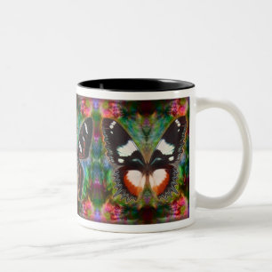 Schmetterlings-Magie Zweifarbige Tasse
