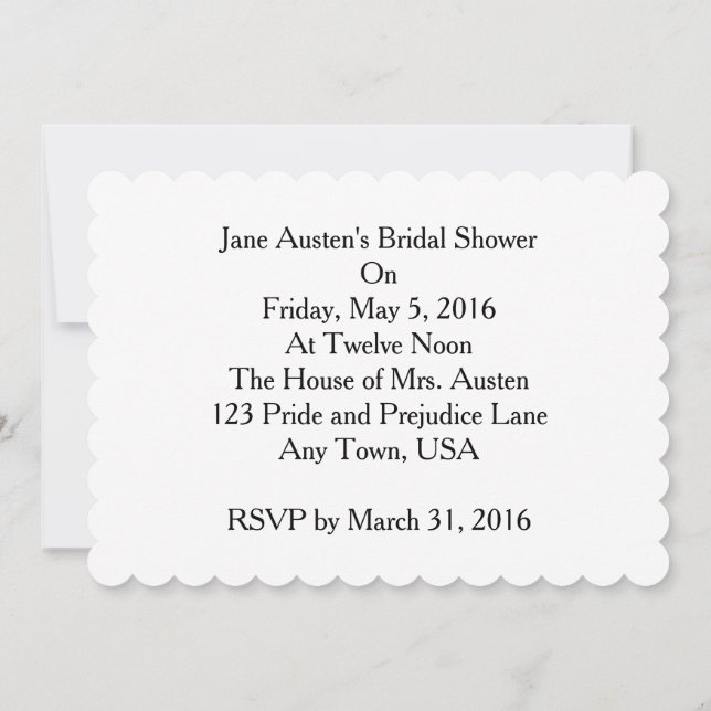 Schmetterlings-Malerei von Julia Hanna Einladung (Rückseite)