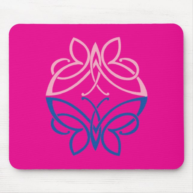 Schmetterlings-Mauspad Mousepad (Vorne)
