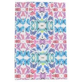 Schmetterlings-Mosaik-Geschenktasche Mittlere Geschenktüte