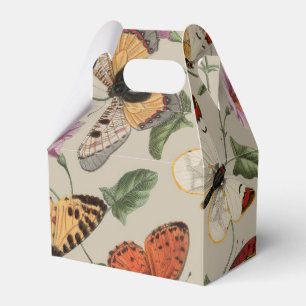Schmetterlings-Motte-Natur-Kollektion-Zeichnung Geschenkschachtel