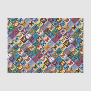 Schmetterlings-Patchwork Seidenpapier