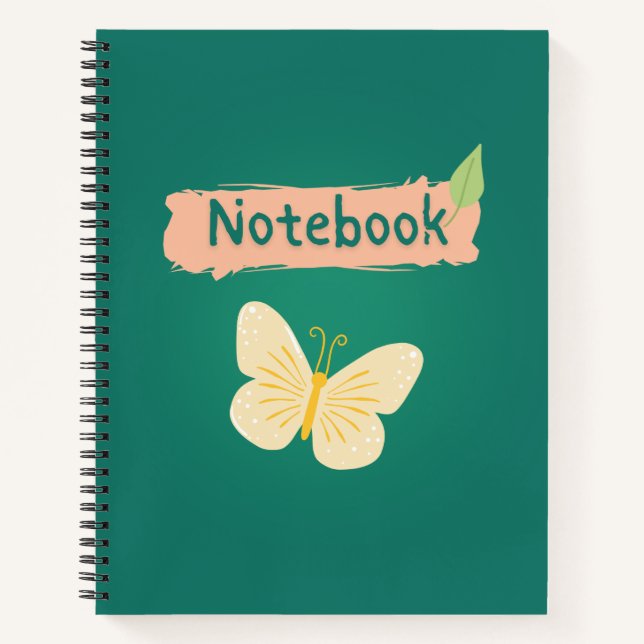 Schmetterlings-Planer-Notizbuch Notizbuch (Vorderseite)