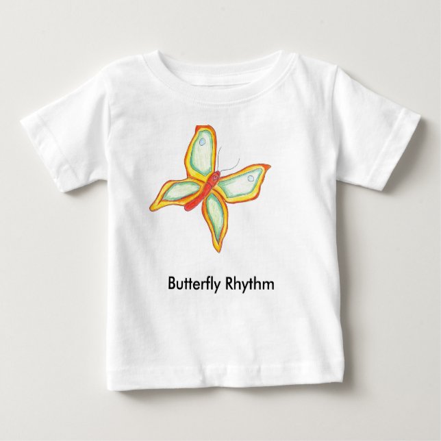 Schmetterlings-Rhythmusbaby T-Shirt (Vorderseite)