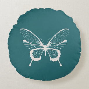 Schmetterlings-Rundkissen Rundes Kissen