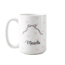 Schmetterlings-Schleife Rosa Persönlicher Name Tas