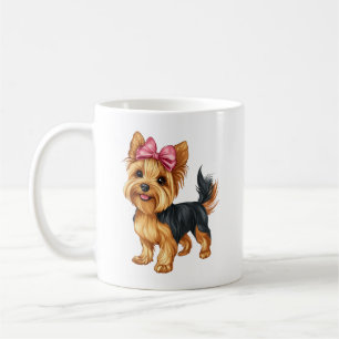 Schmetterlings-Schleife Yorkshire Terrier Hund Yor Kaffeetasse