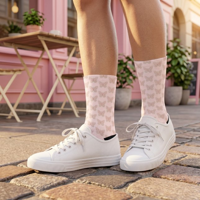 Schmetterlings-Socken Socken (Von Creator hochgeladen)