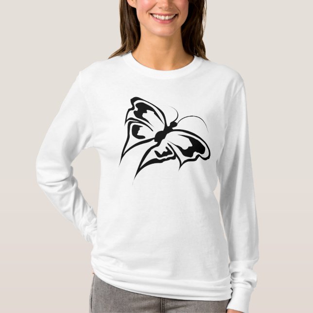 Schmetterlings-Spitze T-Shirt (Vorderseite)