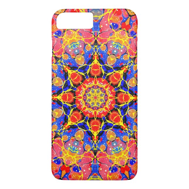 Schmetterlings-Spritzen-Kaleidoskop Case-Mate iPhone Hülle (Rückseite)