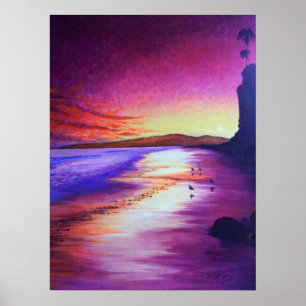 Schmetterlings-Strand Poster