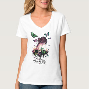 Schmetterlings-T-Shirt Whimsical Fairycore Coque T-Shirt