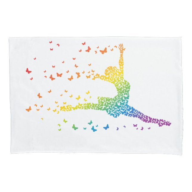 Schmetterlings-Tänzer Kissenbezug (Vorderseite)