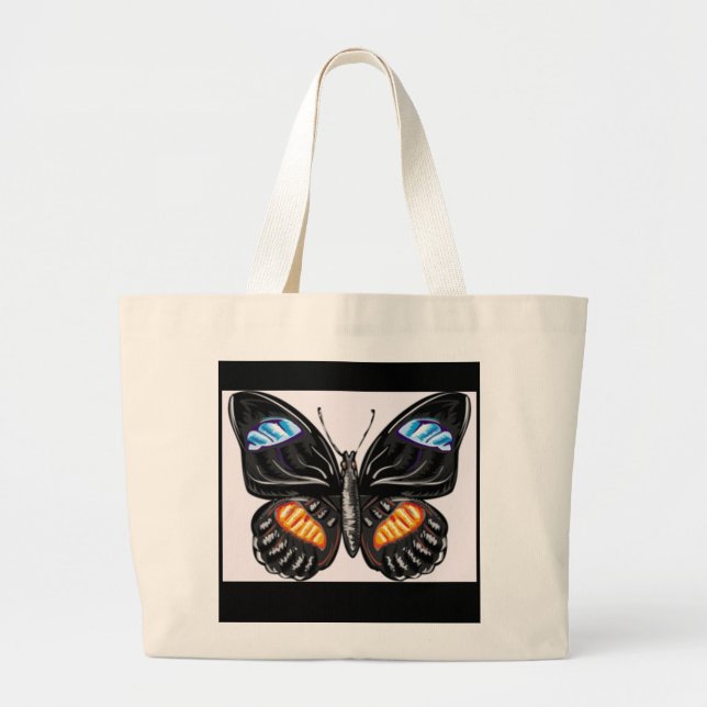Schmetterlings-Tasche Jumbo Stoffbeutel (Vorne)