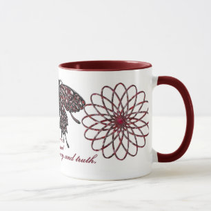 Schmetterlings-Tasse Januars Birthstone Tasse